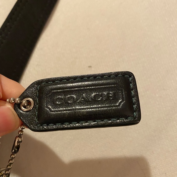 Black Leather Coach Shoulder Bag - Picture 2 of 6